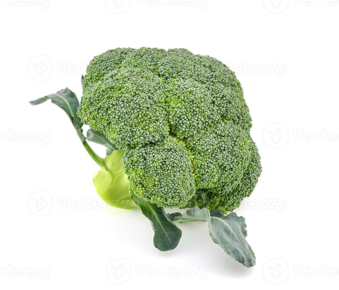 broccoli isolati su sfondo bianco. foto