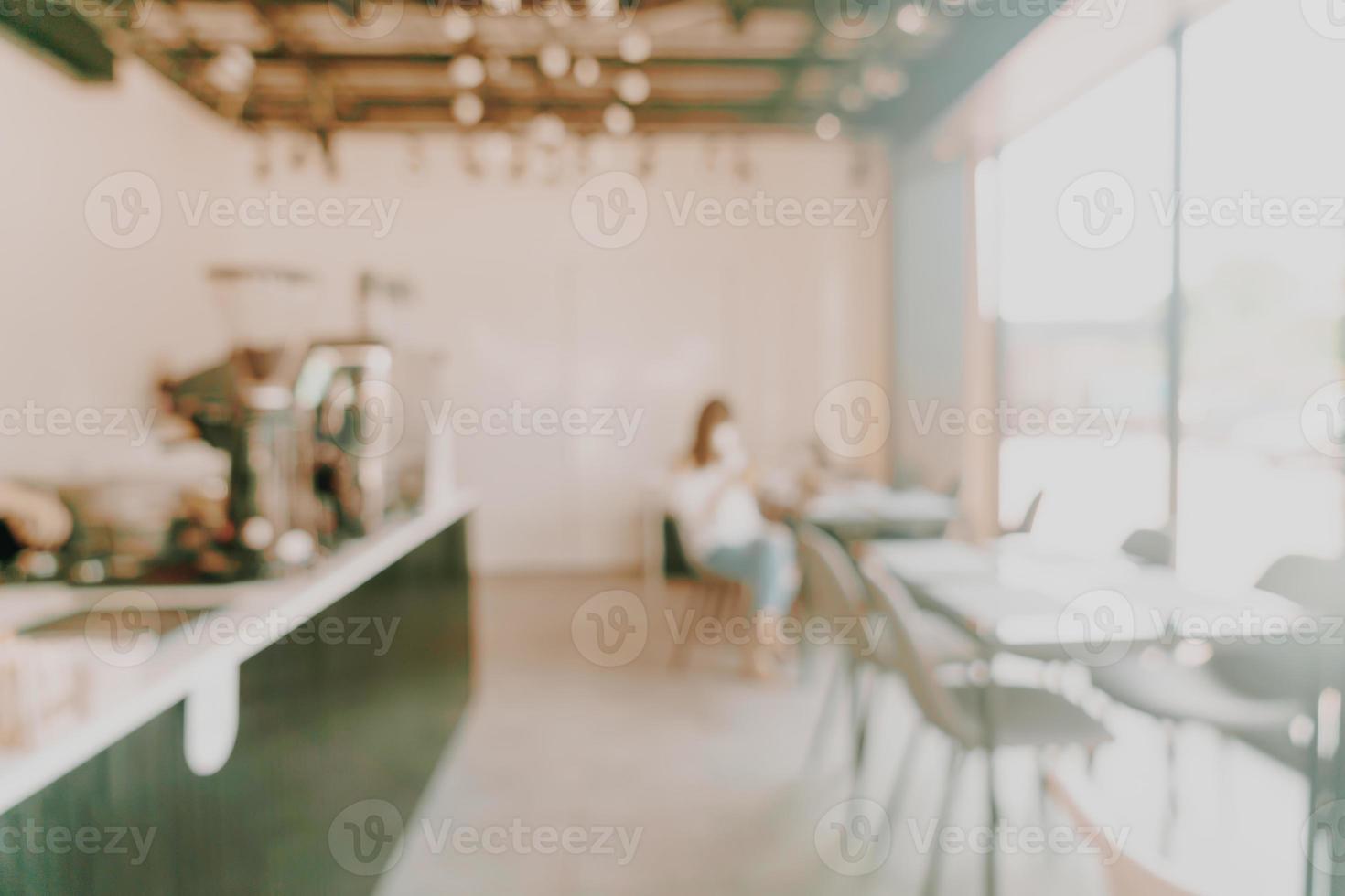 caffetteria sfocatura astratta per lo sfondo foto