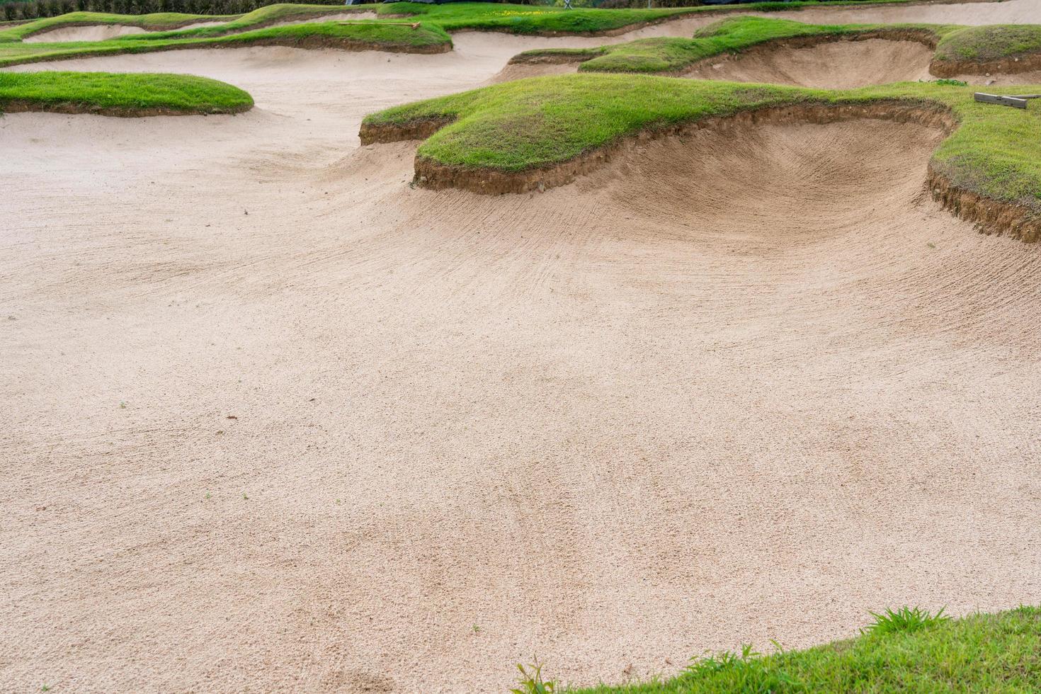 sfondi del campo da golf del bunker della sabbia foto