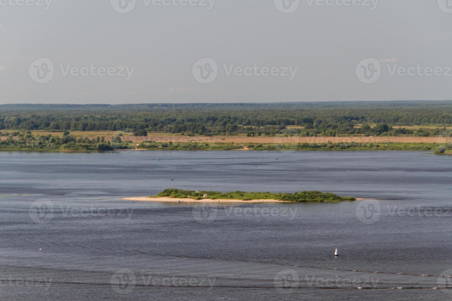 splendida vista sul fiume Volga a nizhny novgorod, russia foto