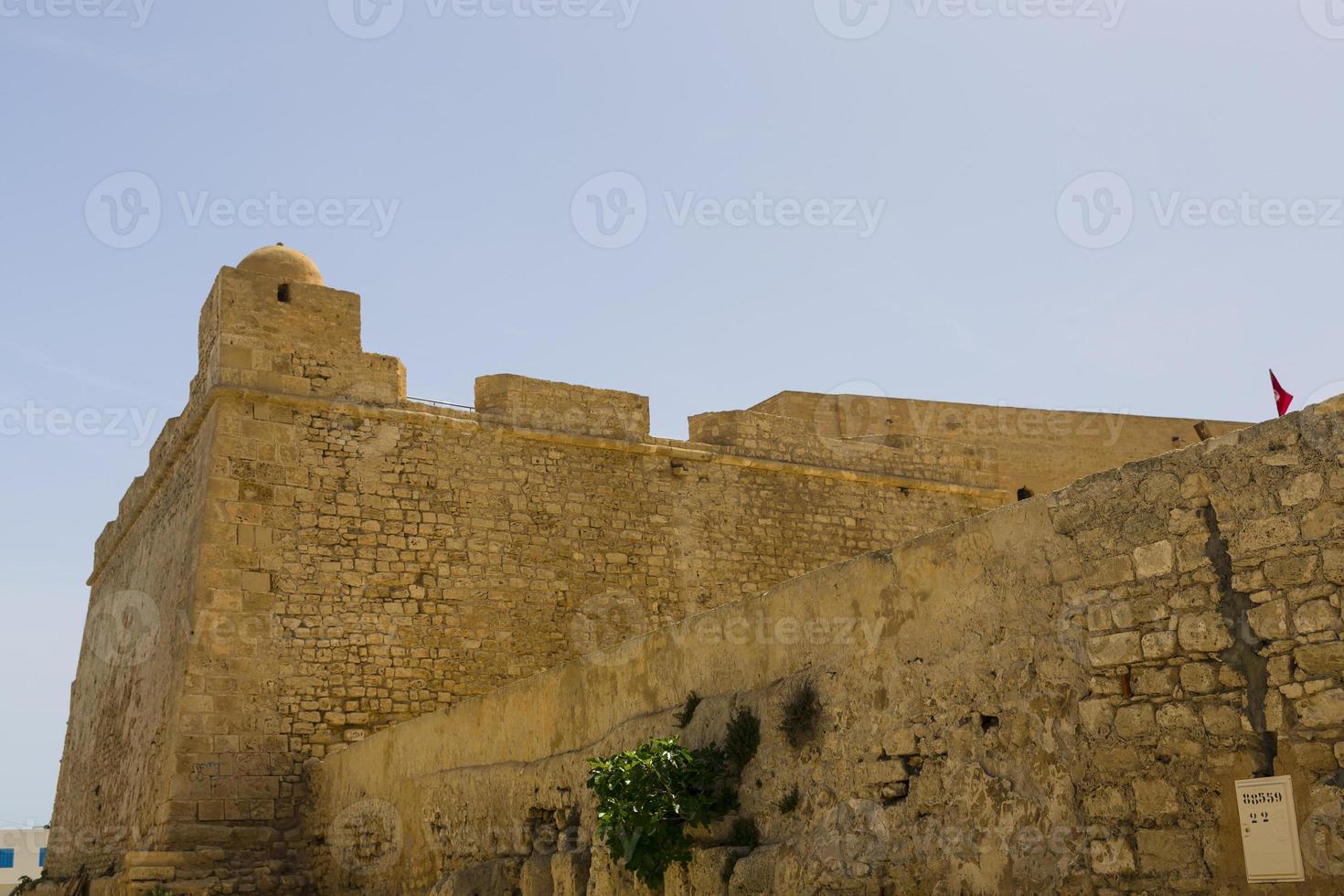 vecchia rovina della fortezza a mahdia tunis foto