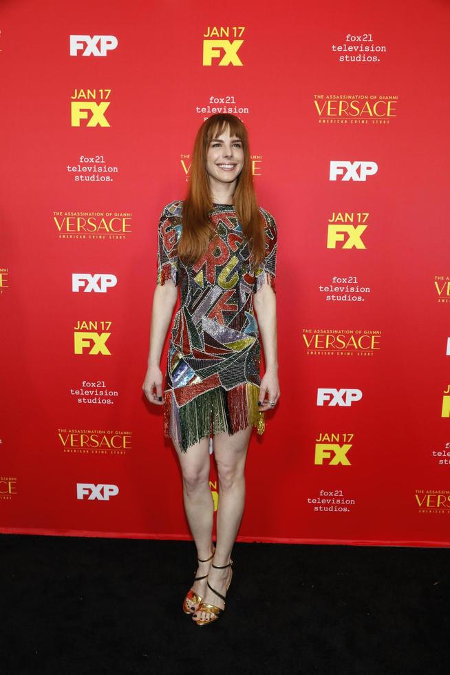 los angeles, 8 gennaio - eglantina zingg all'assassinio di gianni versace american crime story premiere proiezione al teatro arclight l'8 gennaio 2018 a los angeles, ca foto