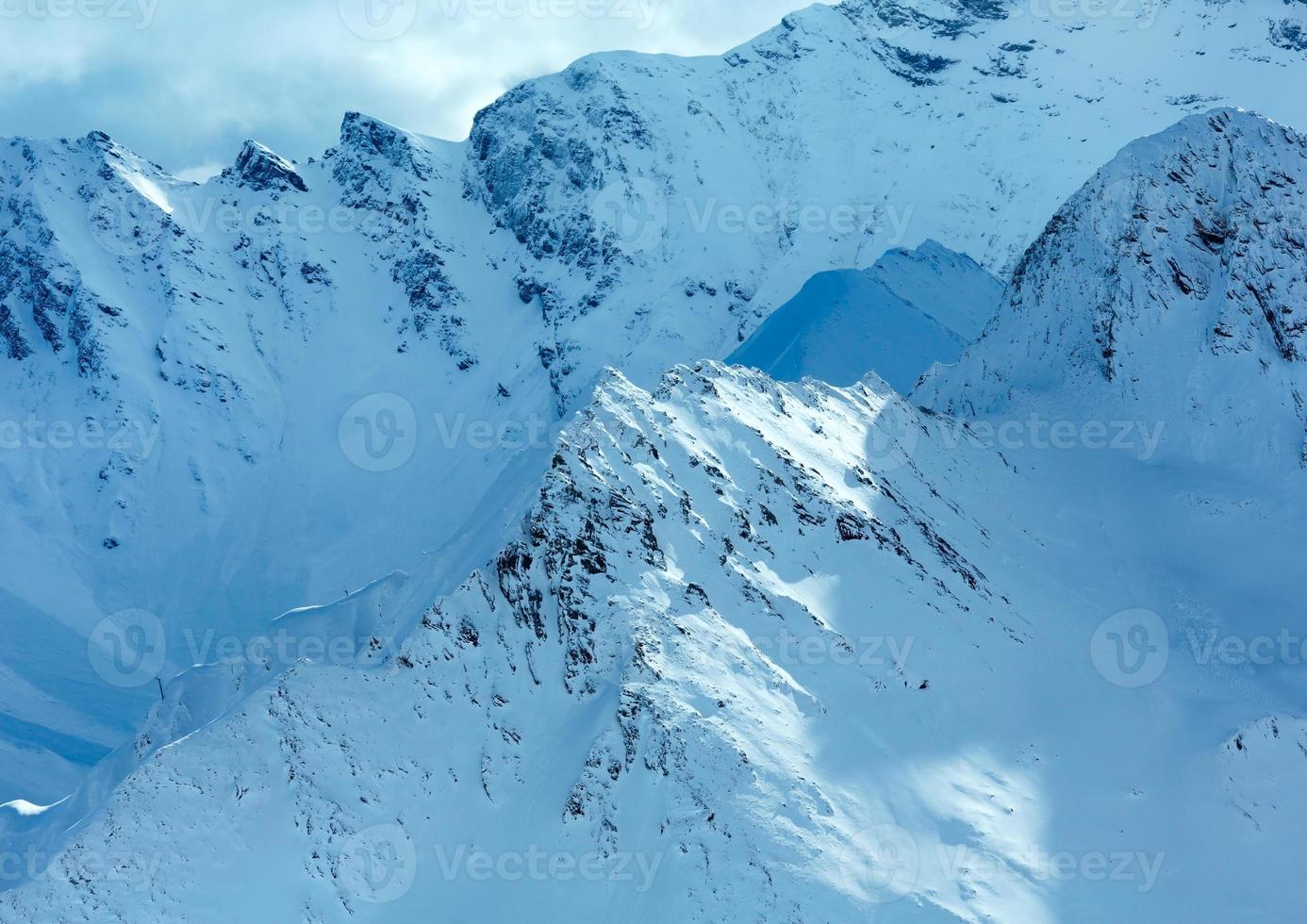 silvretta alps winter view (austria). foto