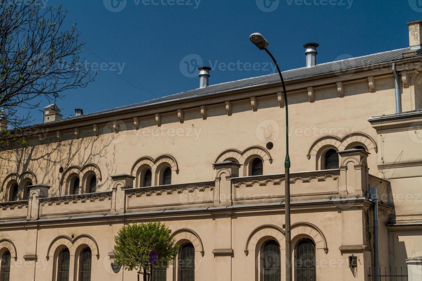 cracovia - un'architettura unica nel vecchio quartiere ebraico di kazimierz foto