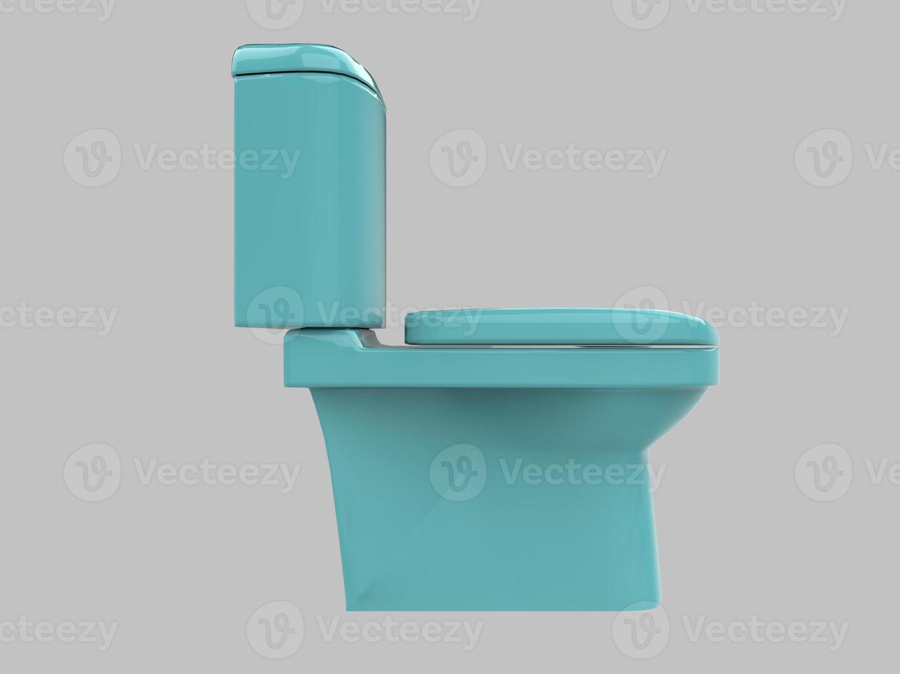 wc blu chiaro illustrazione 3d foto