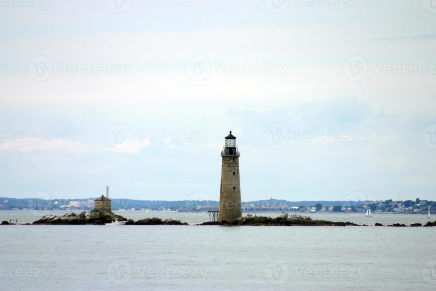 Boston Harbor Lighthouse, New England, Stati Uniti d'America foto