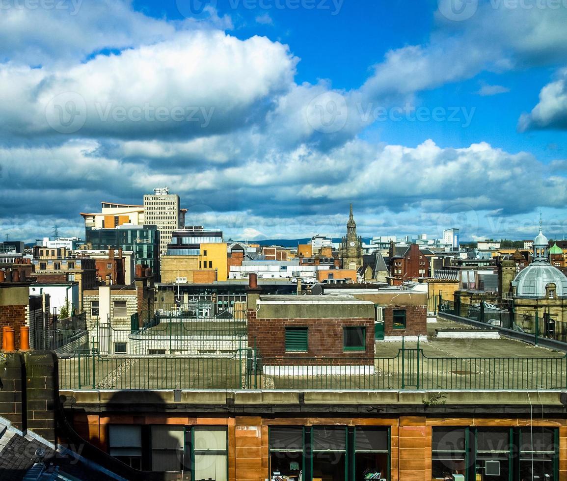 vista hdr di glasgow, scozia foto