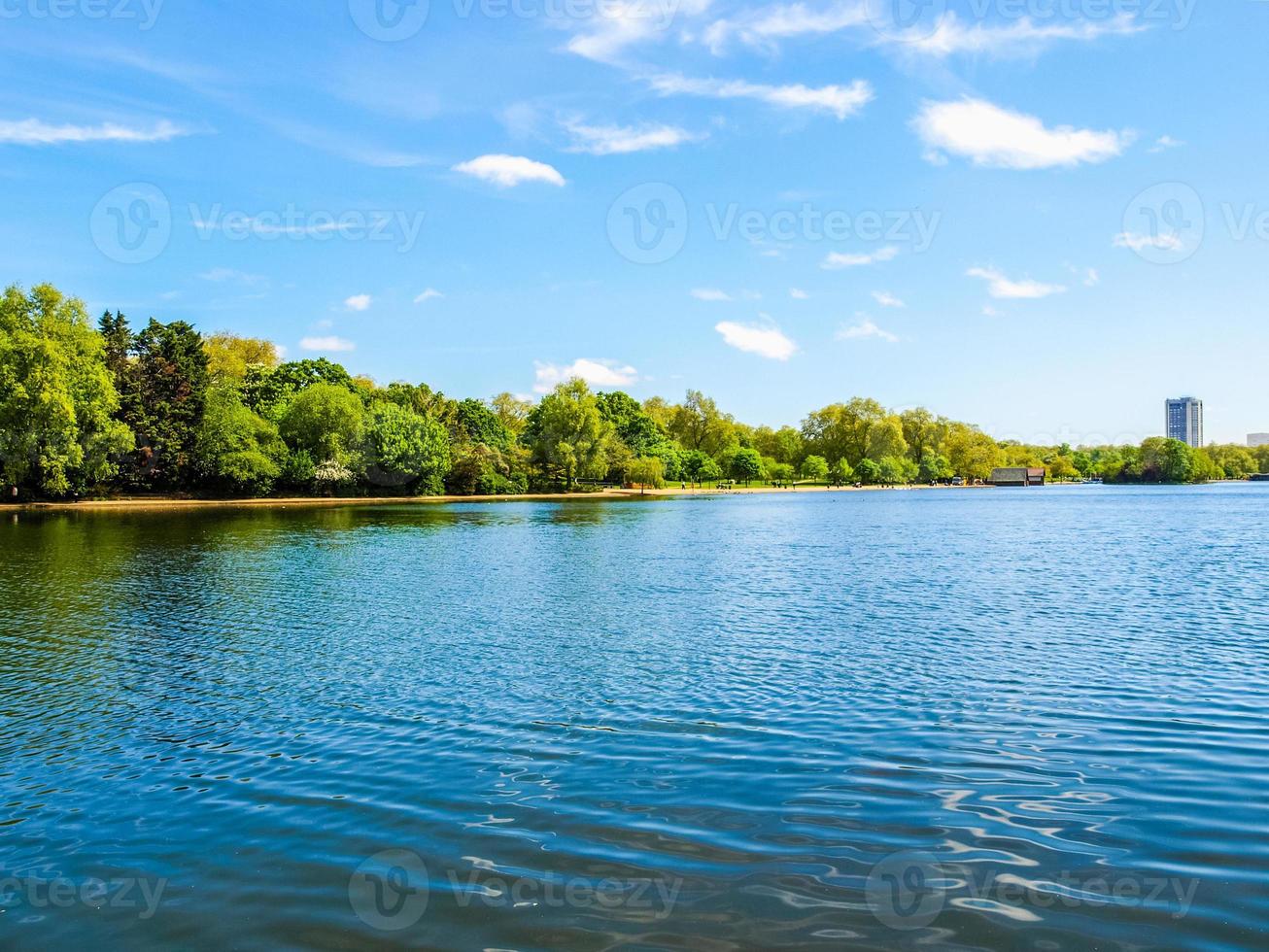 hdr lago serpentino, londra foto