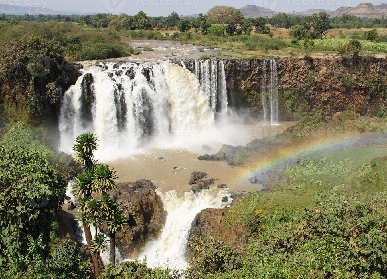 cascate del nilo blu, bahar dar, etiopia foto