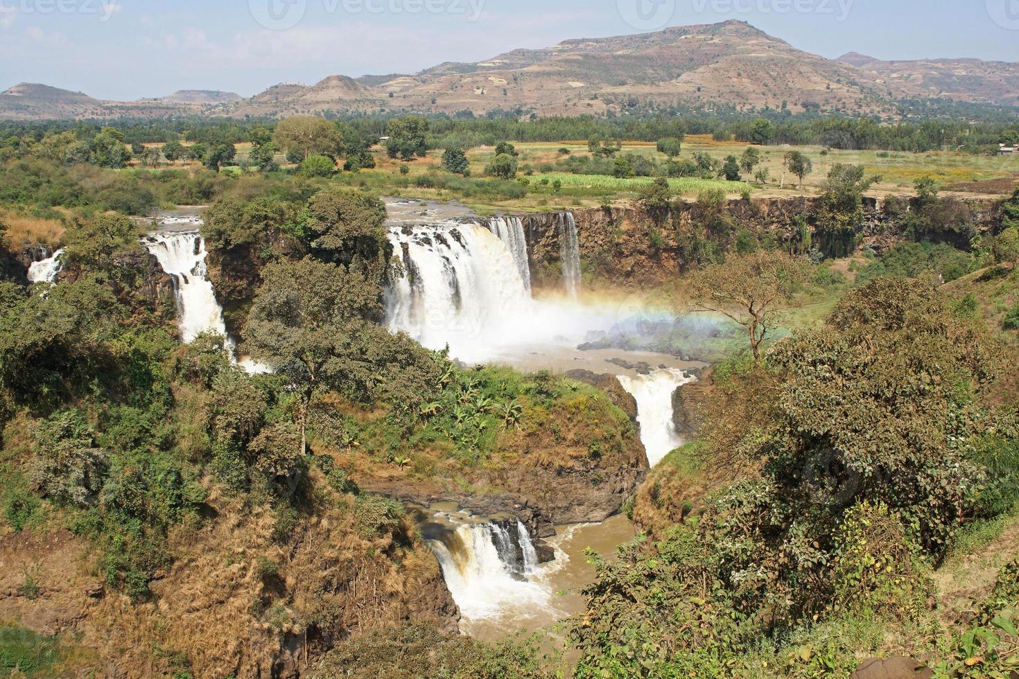 cascate del nilo blu, bahar dar, etiopia foto