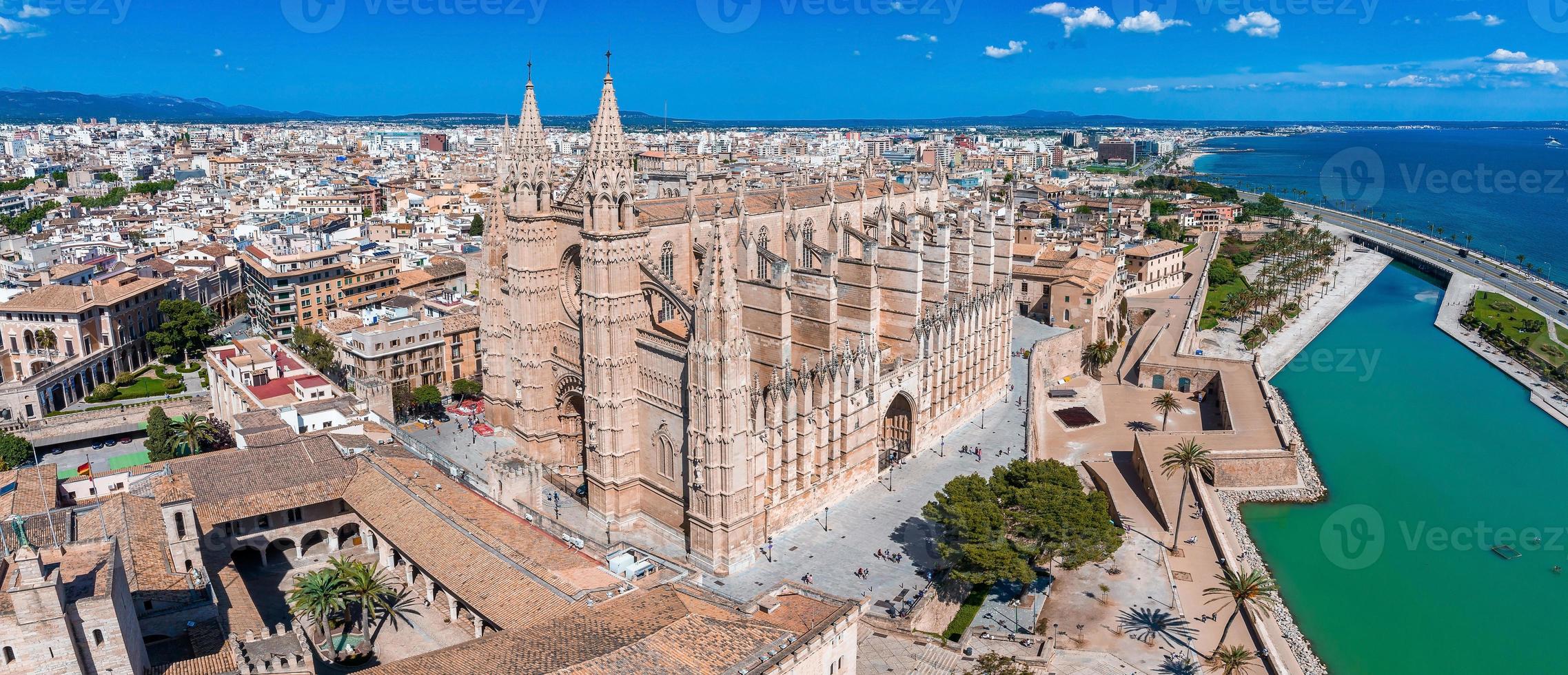 cattedrale gotica medievale di palma de mallorca in spagna foto