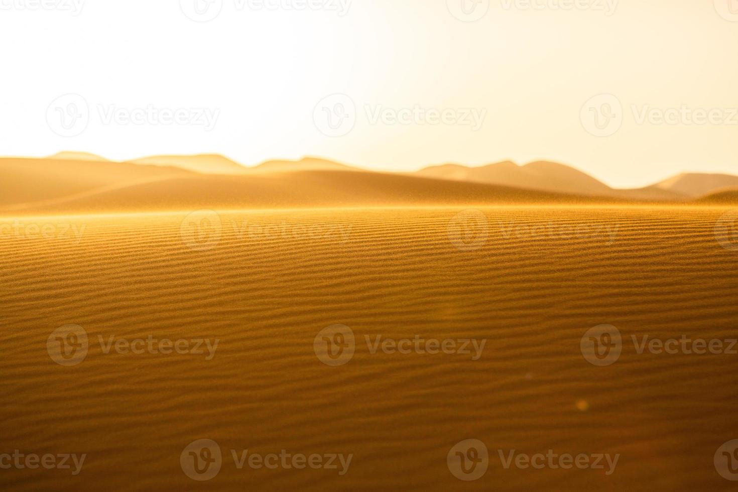 bellissime dune di sabbia nel deserto del Sahara in Marocco. paesaggio in africa nel deserto. foto