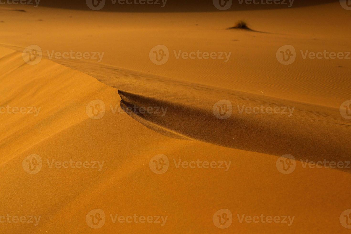 bellissime dune di sabbia nel deserto del Sahara in Marocco. paesaggio in africa nel deserto. foto