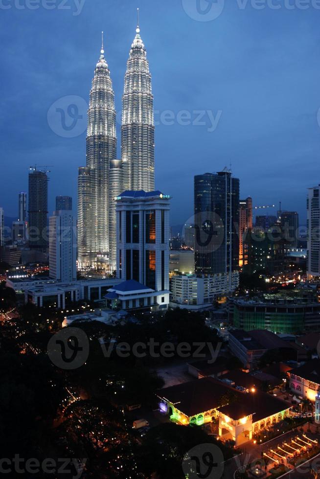Torri gemelle Petronas a Kuala Lumpur, Malesia. foto