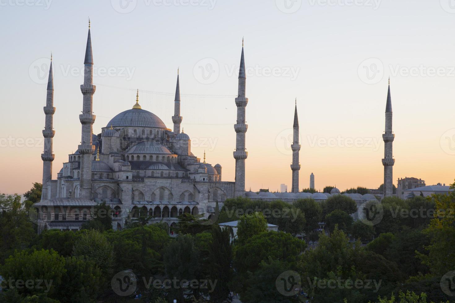 moschea blu e hagia sophia foto