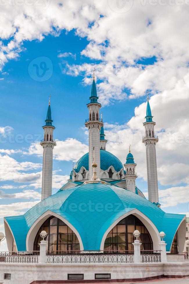 la moschea di Kul Sharif nel Cremlino di Kazan, Tatarstan, Russia foto