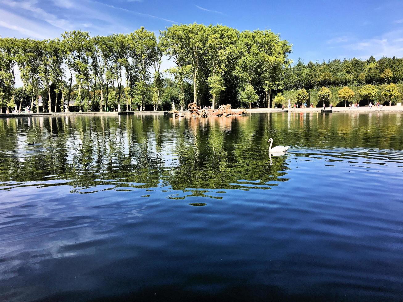 parigi in francia nell'agosto 2019. una vista dei giardini del palazzo di versailles a parigi foto