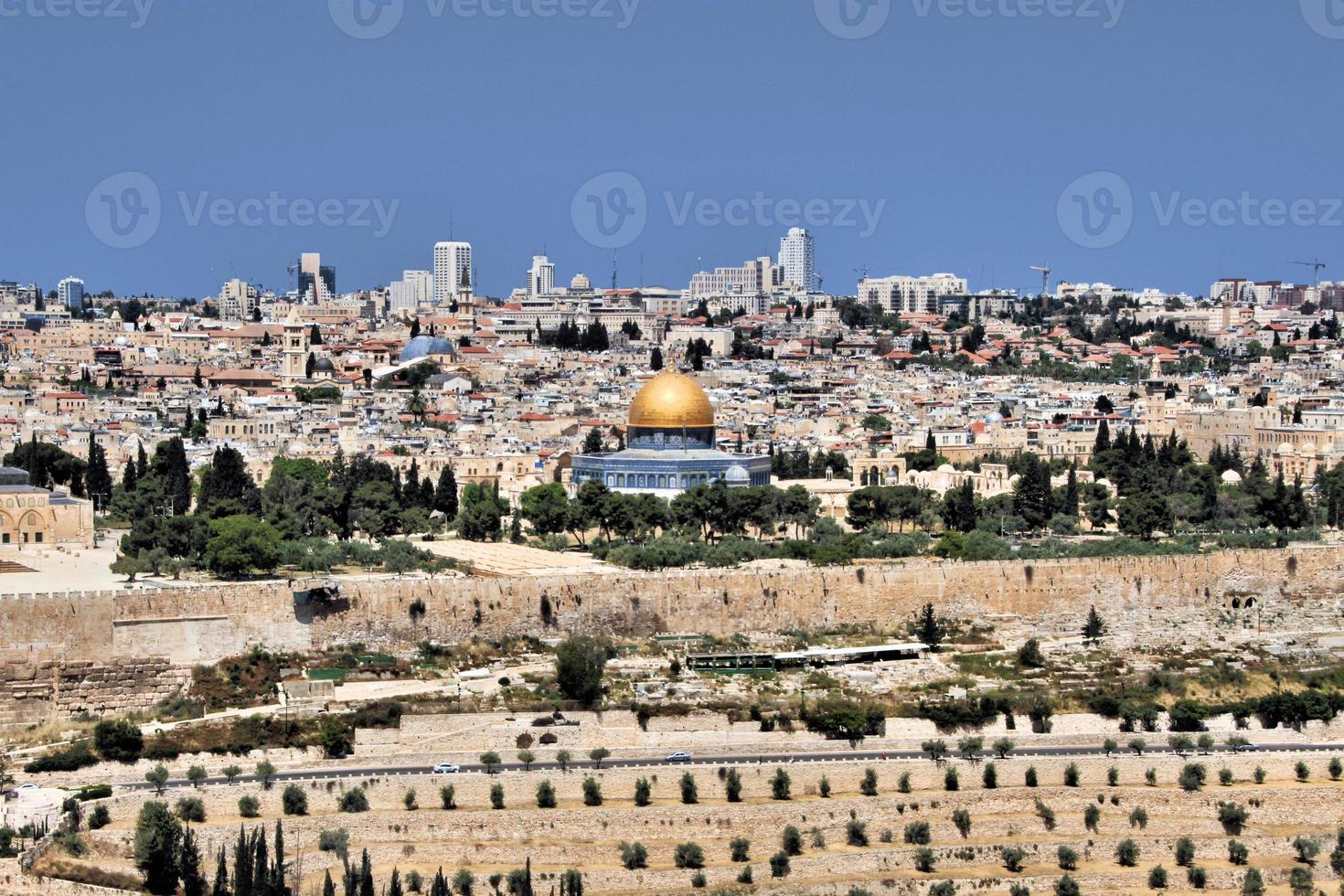 una vista panoramica di Gerusalemme foto