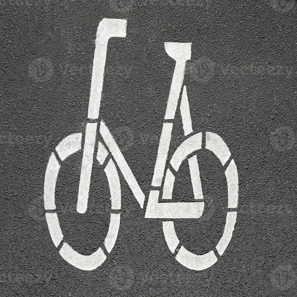 pittogramma di bicicletta o bicicletta foto