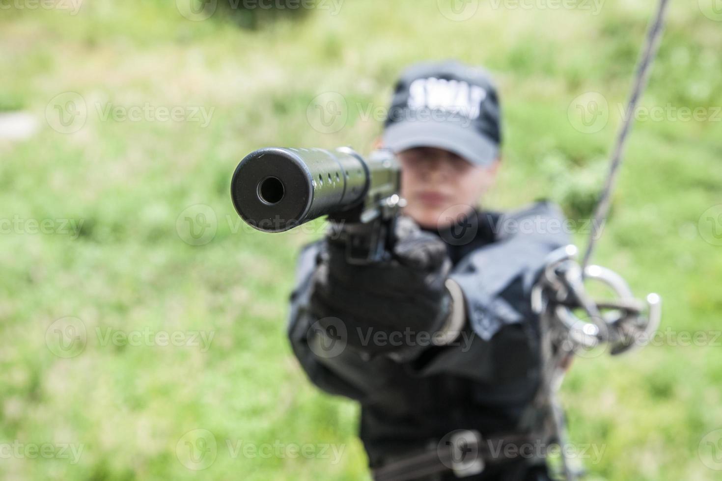 agente di polizia femminile swat foto