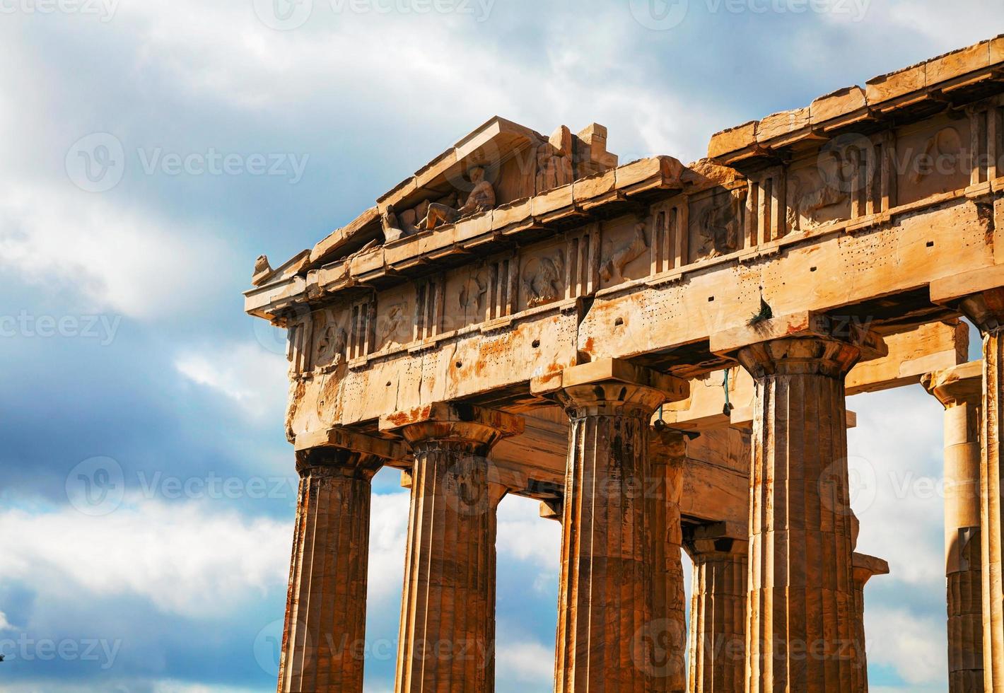 Partenone all'Acropoli di Atene, Grecia foto