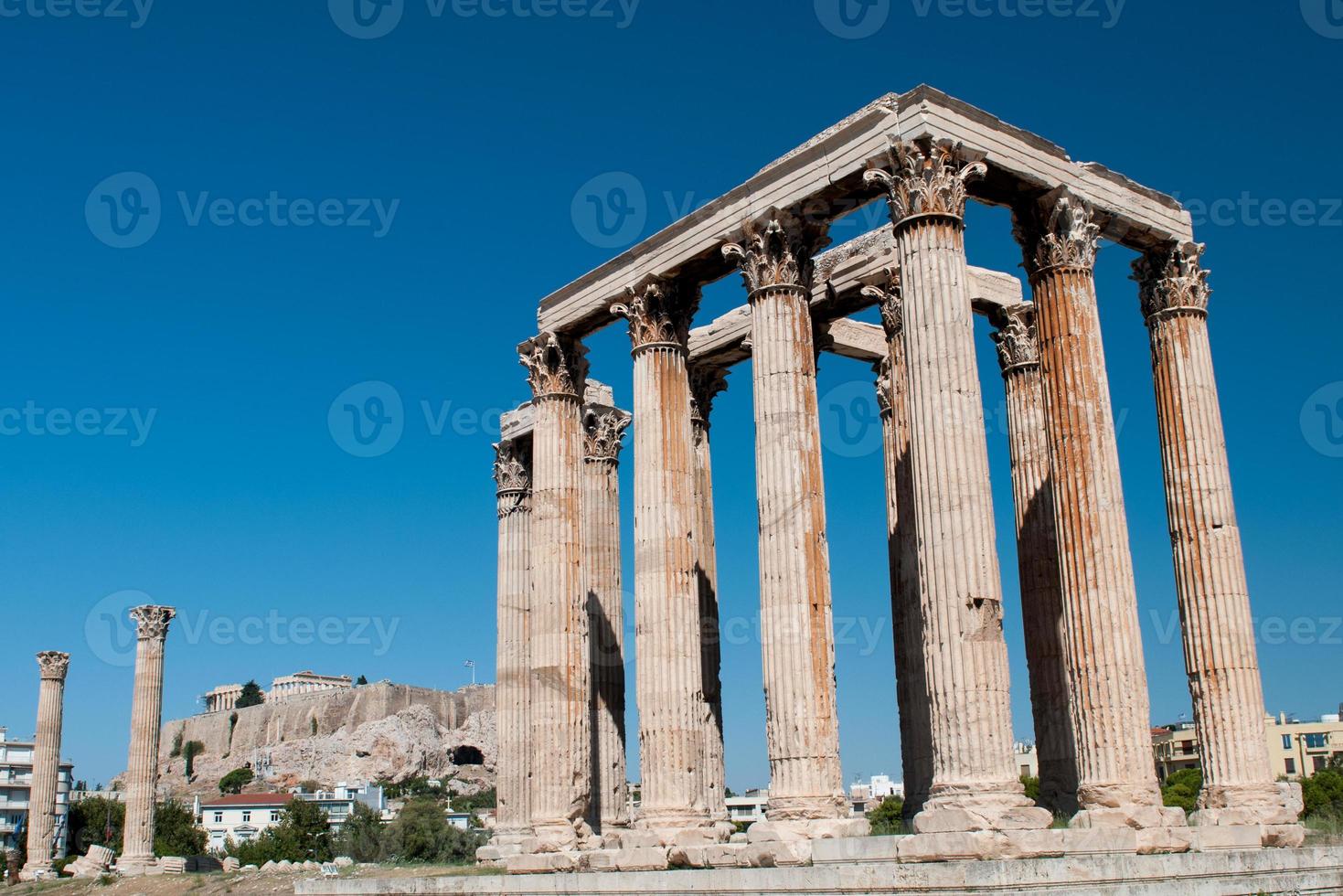 Tempio di Zeus Olimpio, Atene Grecia foto