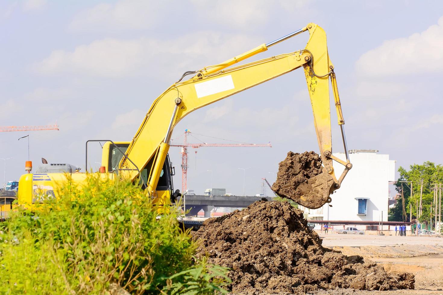 il bulldozer funziona foto