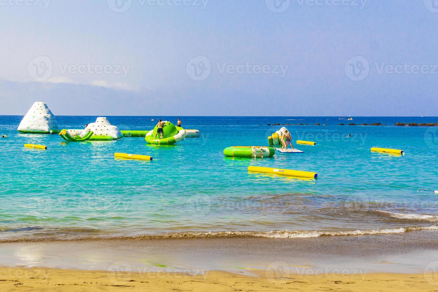 spiaggia playa de las vistas canarie isola spagnola tenerife africa. foto