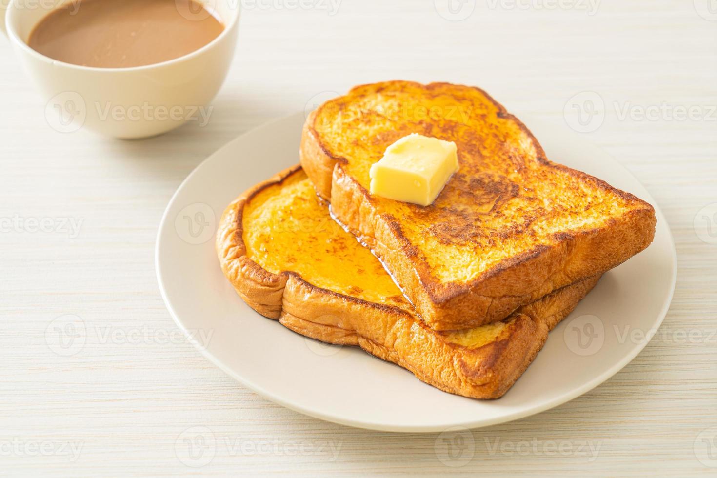 french toast con burro e miele foto