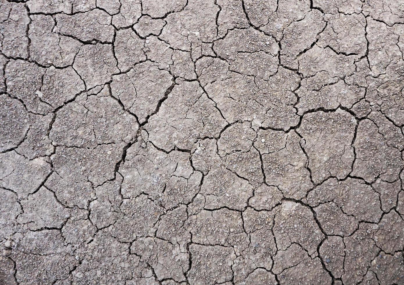 argilla terra incrinata struttura a terra foto