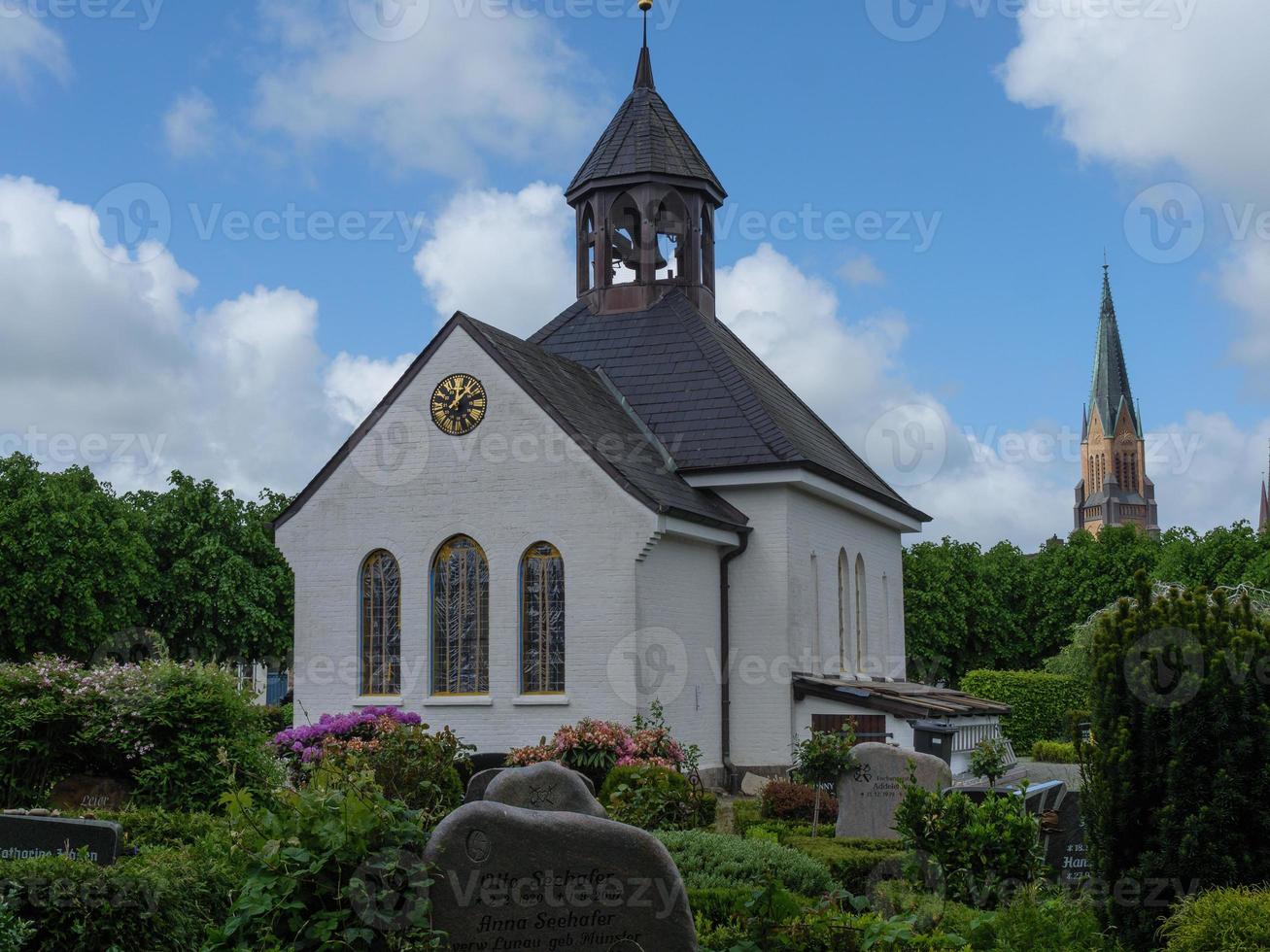 schleswig città con il villaggio di leccio foto