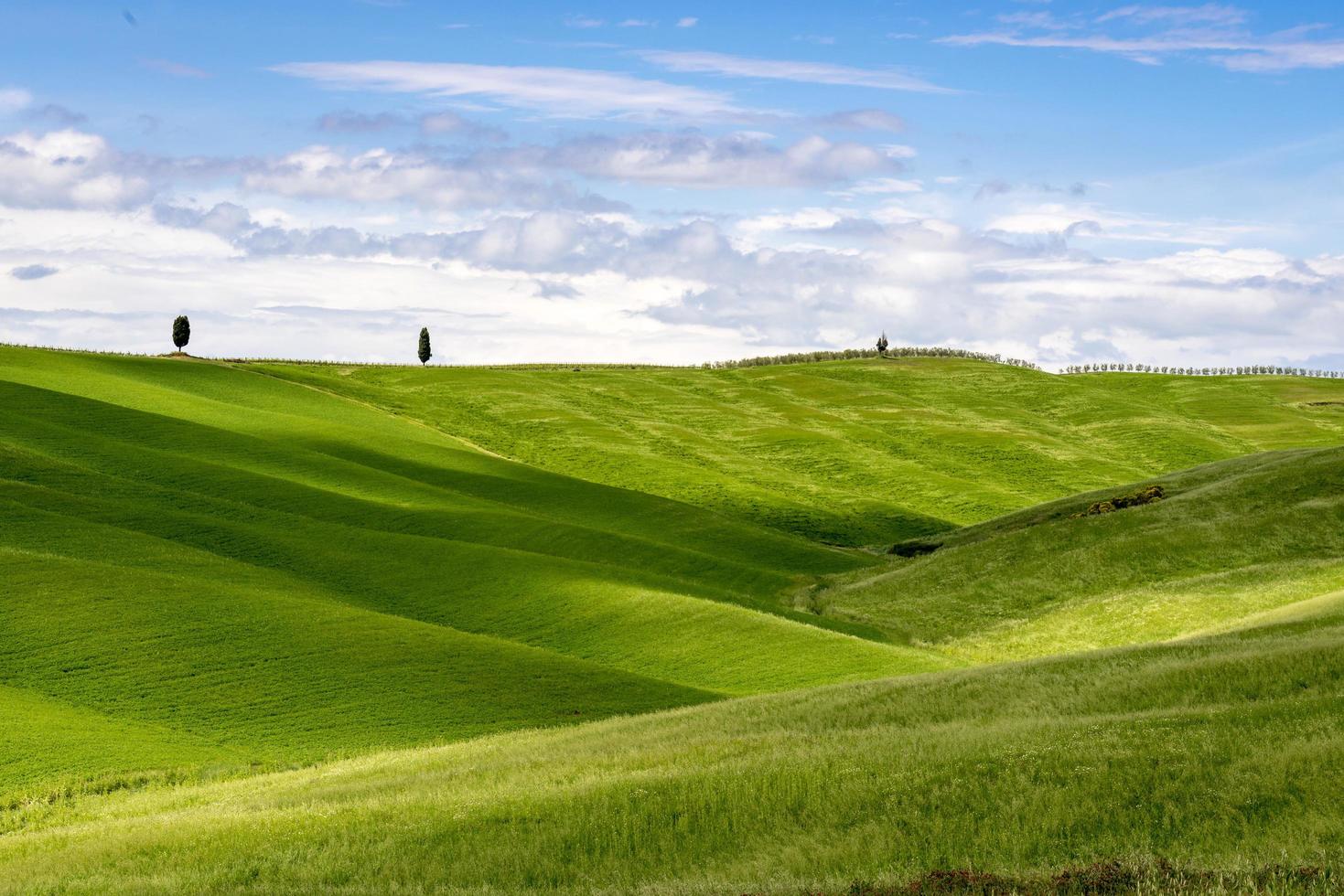 vista panoramica sulla campagna toscana foto