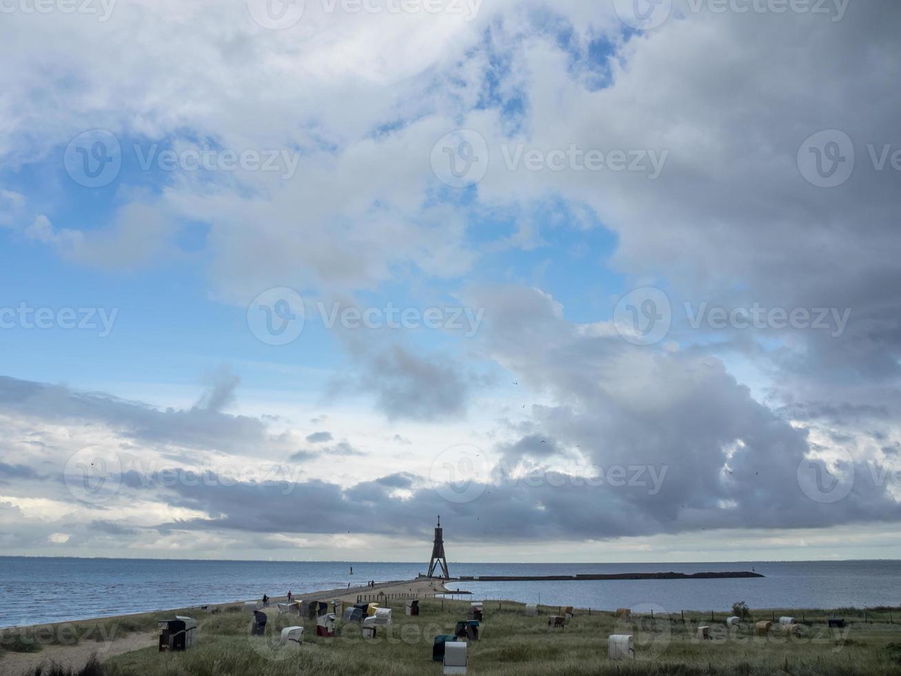 la città di cuxhaven sul mare del nord in germania foto