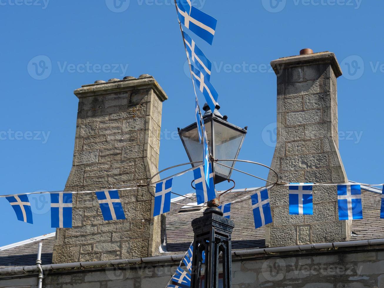 lerwick città sull'isola delle Shetland foto