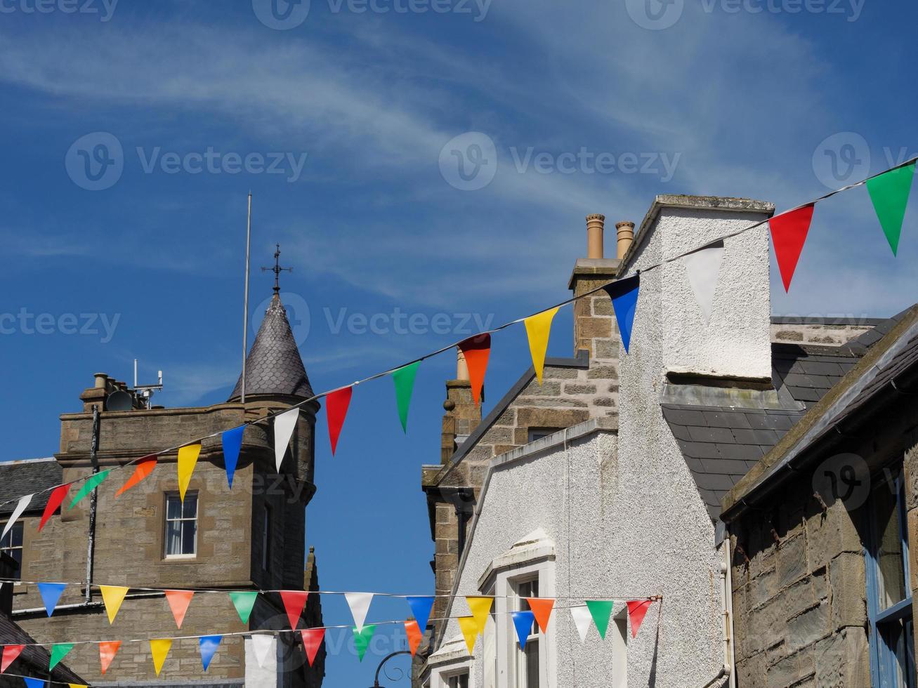 lerwick città sull'isola delle Shetland foto