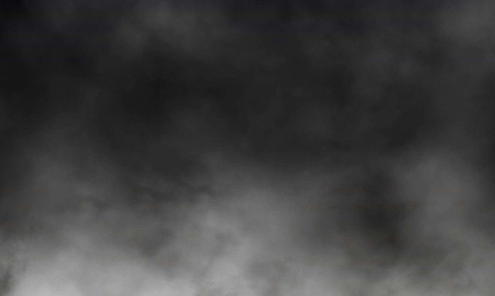 nebbia nera o sfondo di colore fumo isolato per effetto. foto