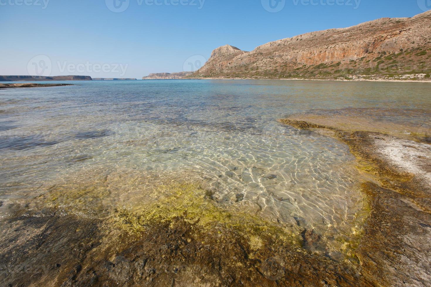 spiaggia di balos nella penisola di gramvousa. Creta. Grecia foto