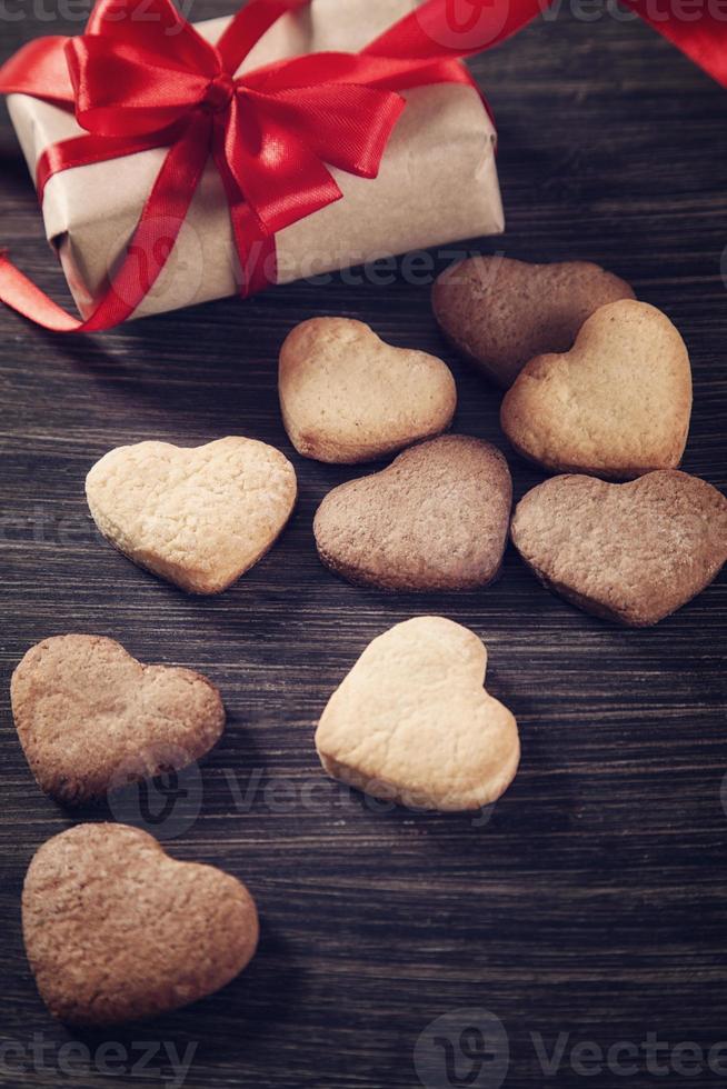 biscotti a forma di cuore foto