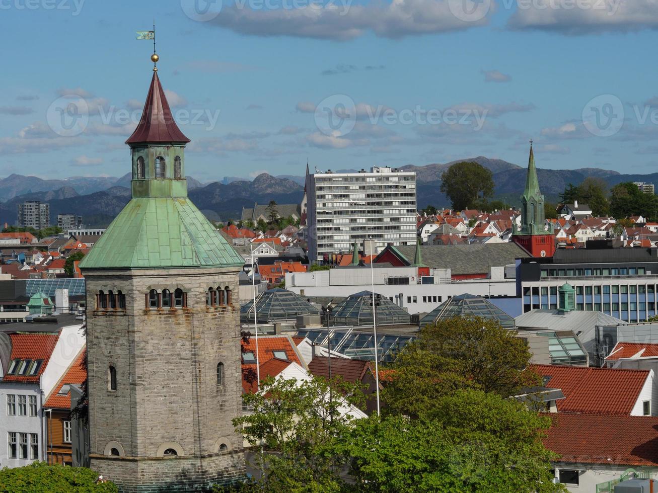 Stavanger città in Norvegia foto