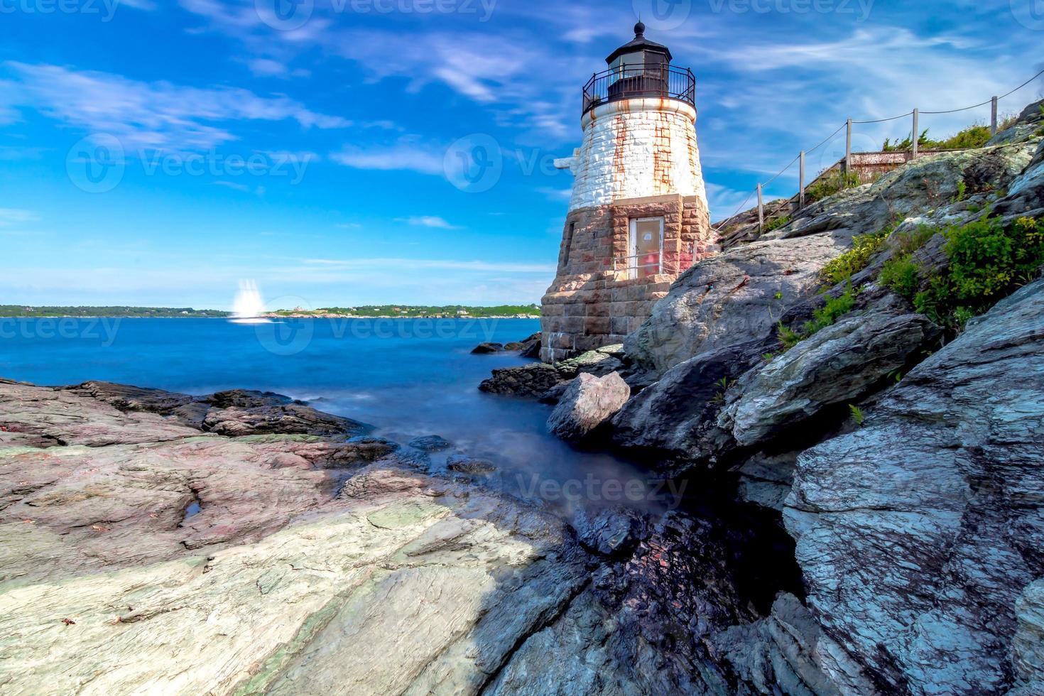 faro di Castle Hill a Newport, Rhode Island foto