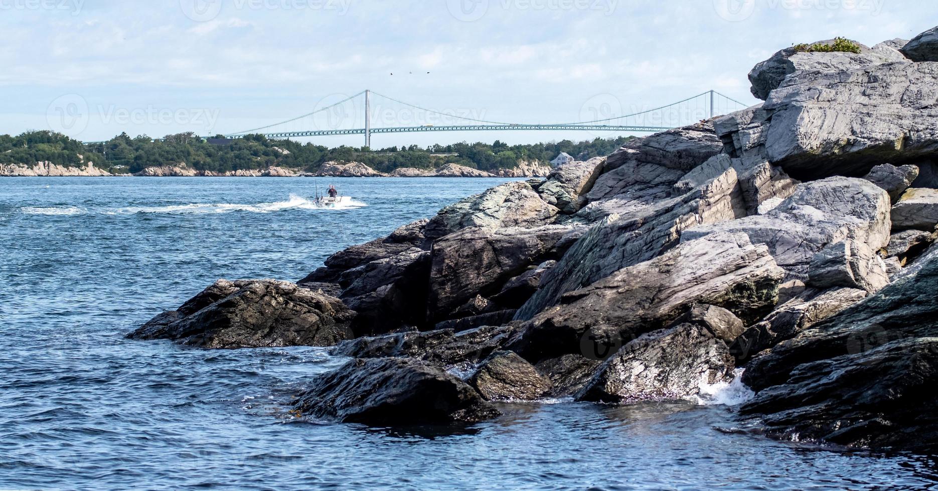 faro di Castle Hill a Newport, Rhode Island foto