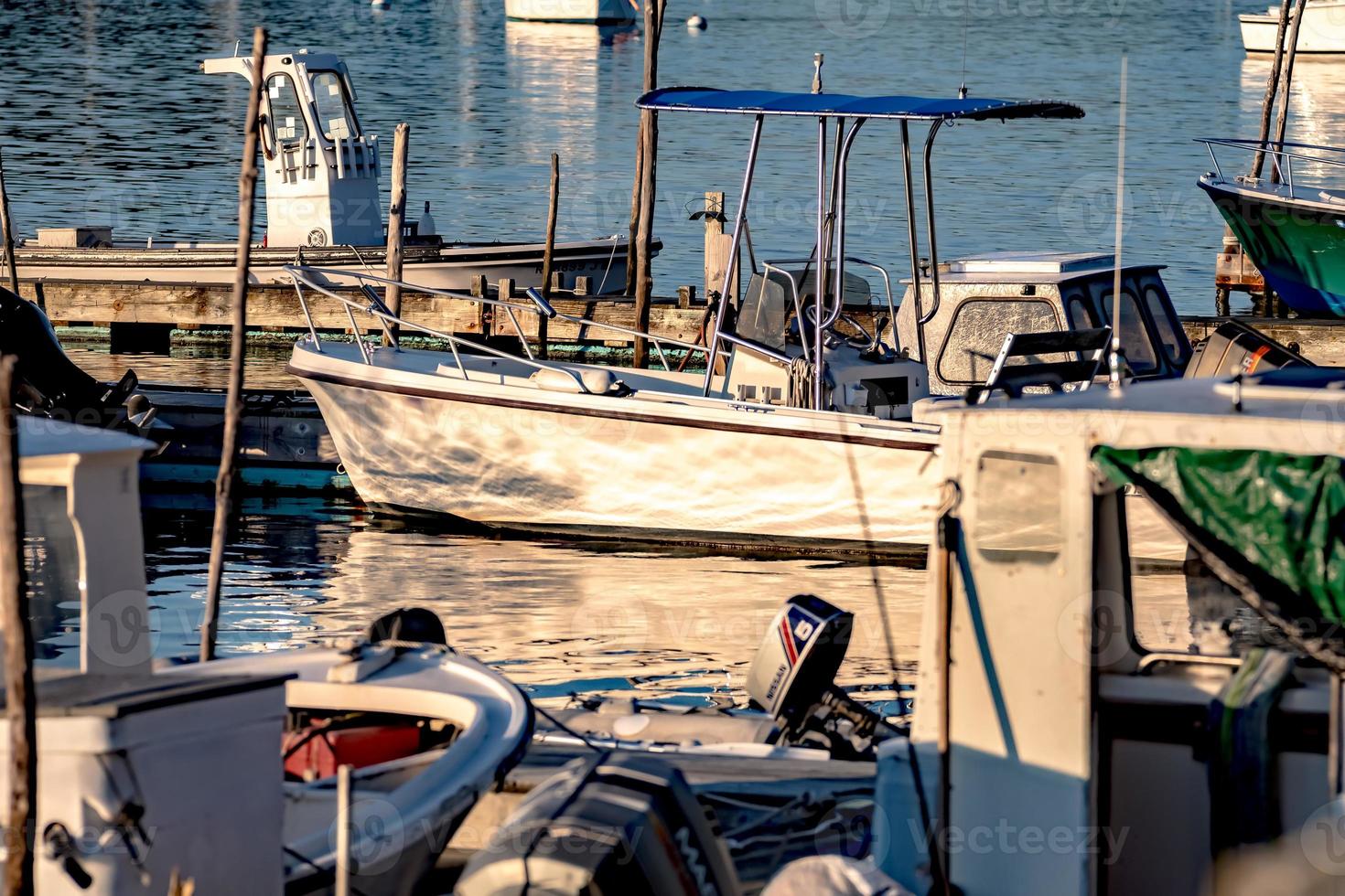 scene del lungomare di East Greenwich, Rhode Island foto