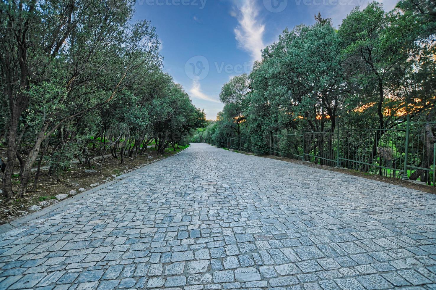 sentiero per l'acropoli di atene foto