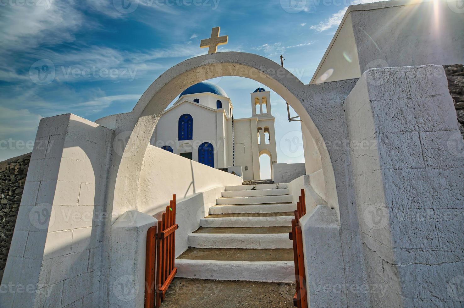 chiesa greca in un'isola foto