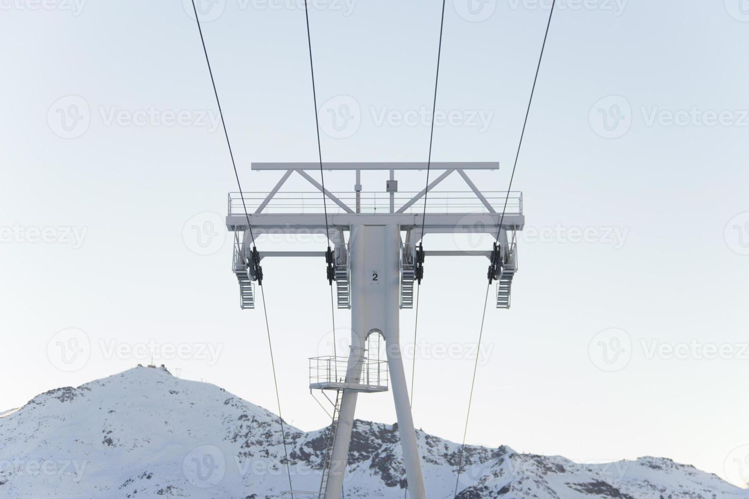 seggiovia delle alpi francesi foto