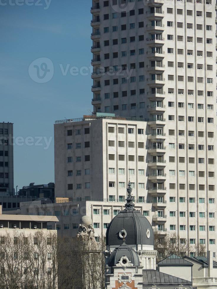 città di madrid in spagna foto