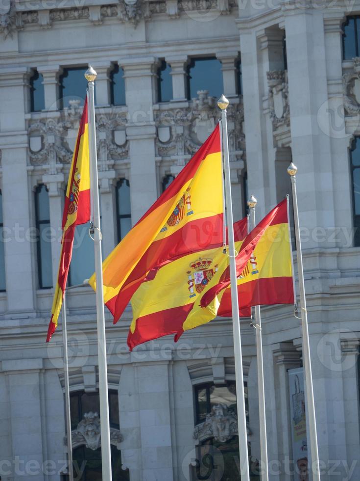 la città di madrid in spagna foto