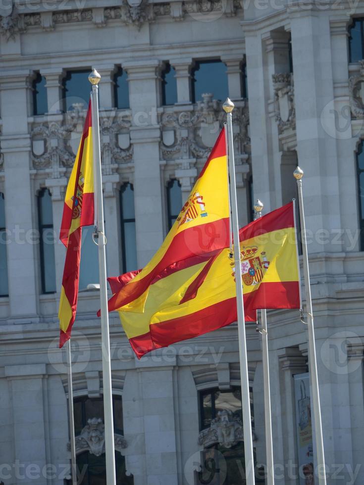 la città di madrid in spagna foto