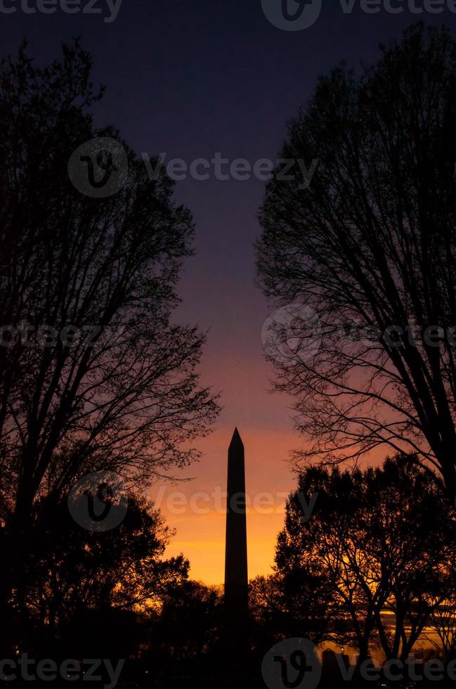 tramonto di Washington DC foto