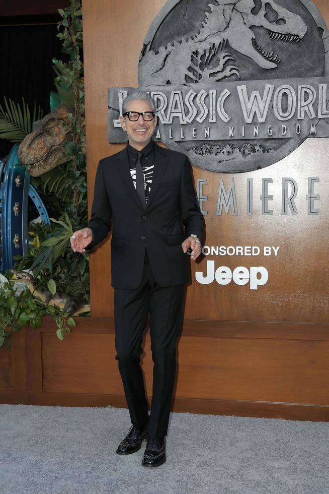 los angeles - 12 giugno jeff goldblum alla premiere del regno caduto del mondo giurassico presso la sala concerti di Walt Disney il 12 giugno 2018 a los angeles, ca foto